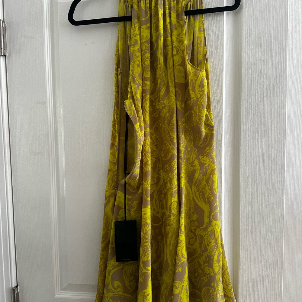 Versace Yellow and Brown Dress - Picture 7 of 11